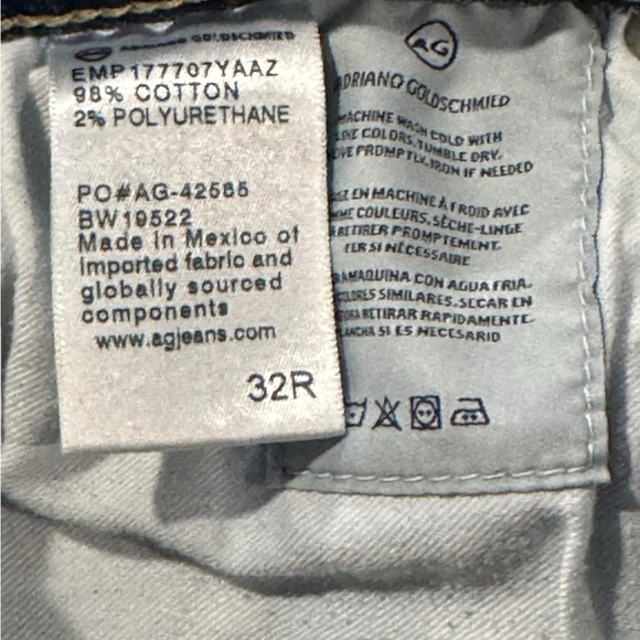 Ag Adriano Goldschmied Blue Skinny Jeans 32 R - Picture 6 of 7